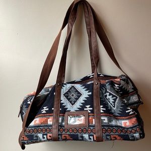 Multi Blue Duffle Bag